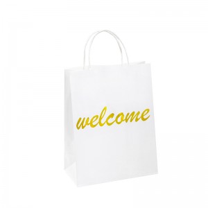 Vă mulțumim pungi de hârtie de hârtie promoțională pungă de hârtie de hârtie Kraft Bag de hârtie cu mânere Bag de hârtie Kraft